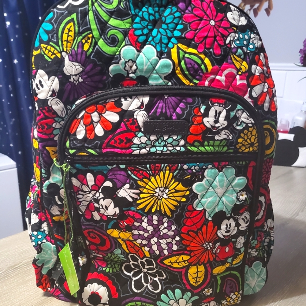 Vera Bradley Disney Mickey and Minnie Mouse New Backpack.